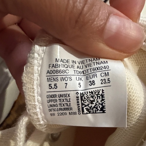 Converse White High-Top Sneakers - Picture 7 of 8